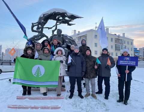 Молодежный совет Госкомцен Якутии встретил делегацию Таттинского района фестиваля «Муус устар»